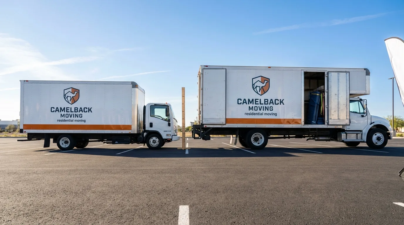Moving truck size capacity guide in Kissee Mills